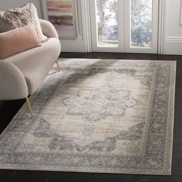 Langley Street Evart Oriental Cream/Gray Area Rug & Reviews Wayfair